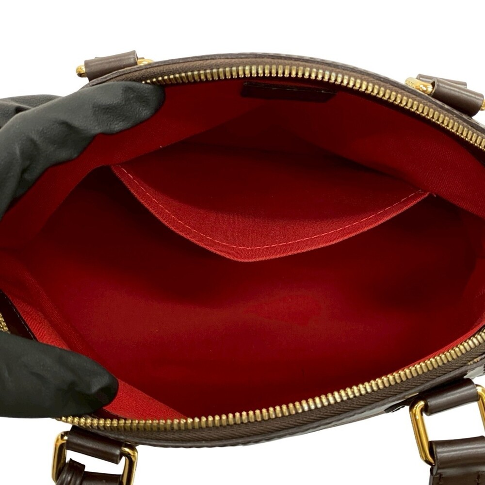 LOUIS VUITTON Brown Damier Leather Tote Bag - Picture 8 of 8